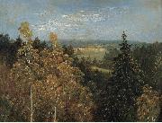 Carl Gustav Carus Blick uber eine Waldlandschaft Sweden oil painting artist